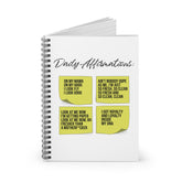 Daily Affirmations Sticky Notes Spiral Notebook